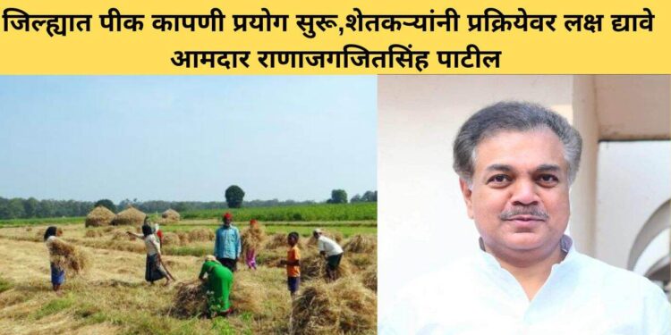 Mla Ranajagjitsinha patil on farmers assistance