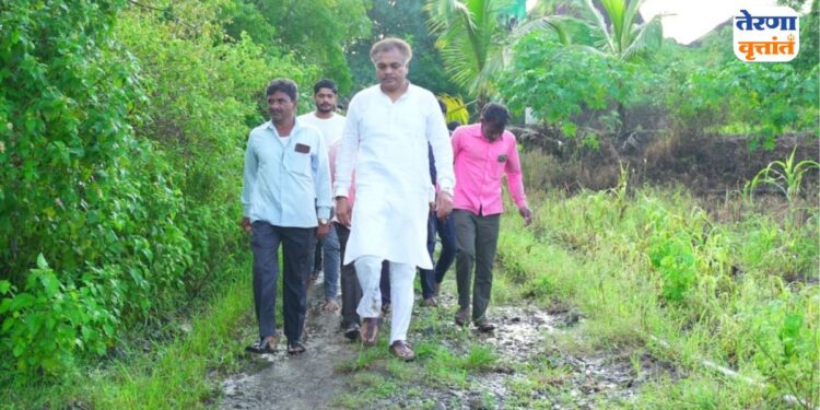 MLA Ranajagjitsinha Patil on Crop Cutting Experiment