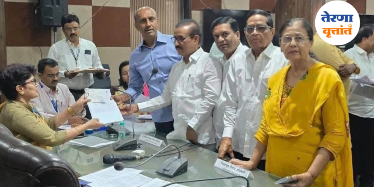 मराठवाडा पदवीधर मतदारसंघासाठी डॉ. प्रतापसिंह पाटील यांचा उमेदवारी अर्ज दाखल
