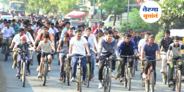 सायकल व ई-बाईक रॅलीतून आरोग्य, पर्यावरण संवर्धनाचा संदेश
